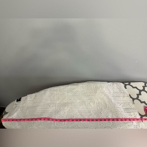 The Kooples Floral White Embroidered Dress Size 3= Size L = US 8 - Picture 5 of 12